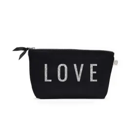 LOVE Collection: Clutch Bag Black with Silver LOVE