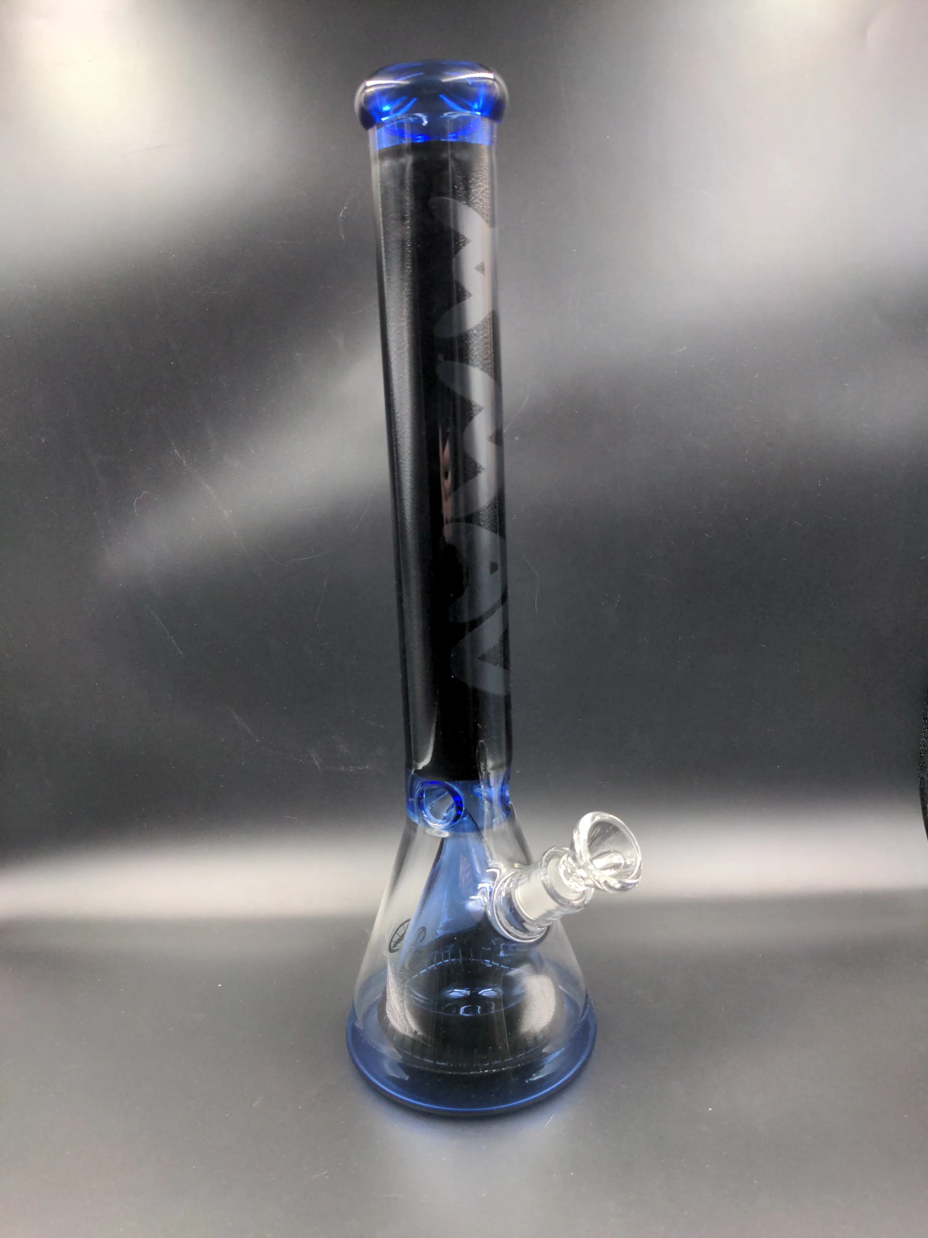 MAV Glass Pyramid Beaker 17- Black and Blue