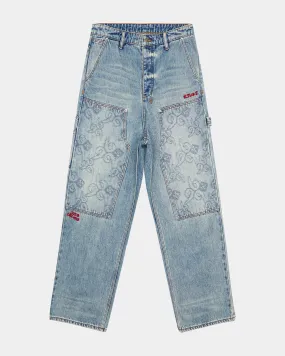 MAXX OPERATOR JEANS K9 - STONED BLUE DENIM