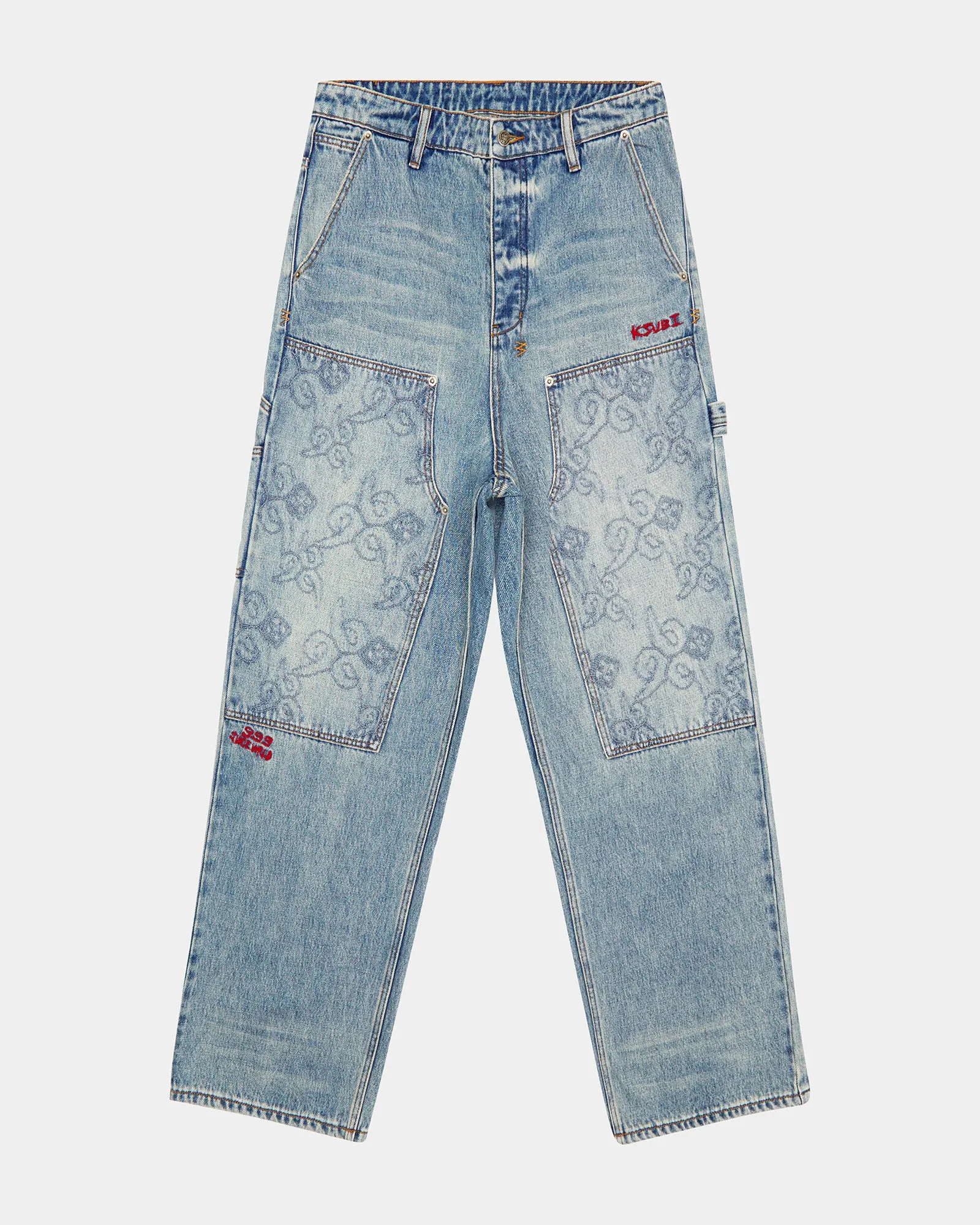 MAXX OPERATOR JEANS K9 - STONED BLUE DENIM