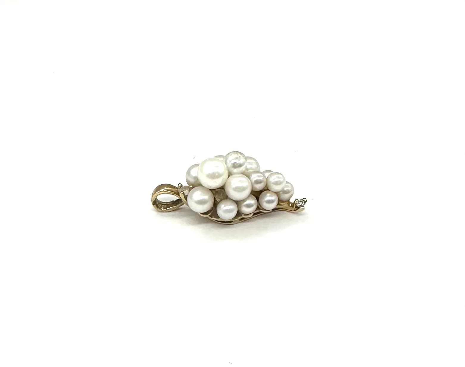 Multi Pearl With Diamond Accent Pendant