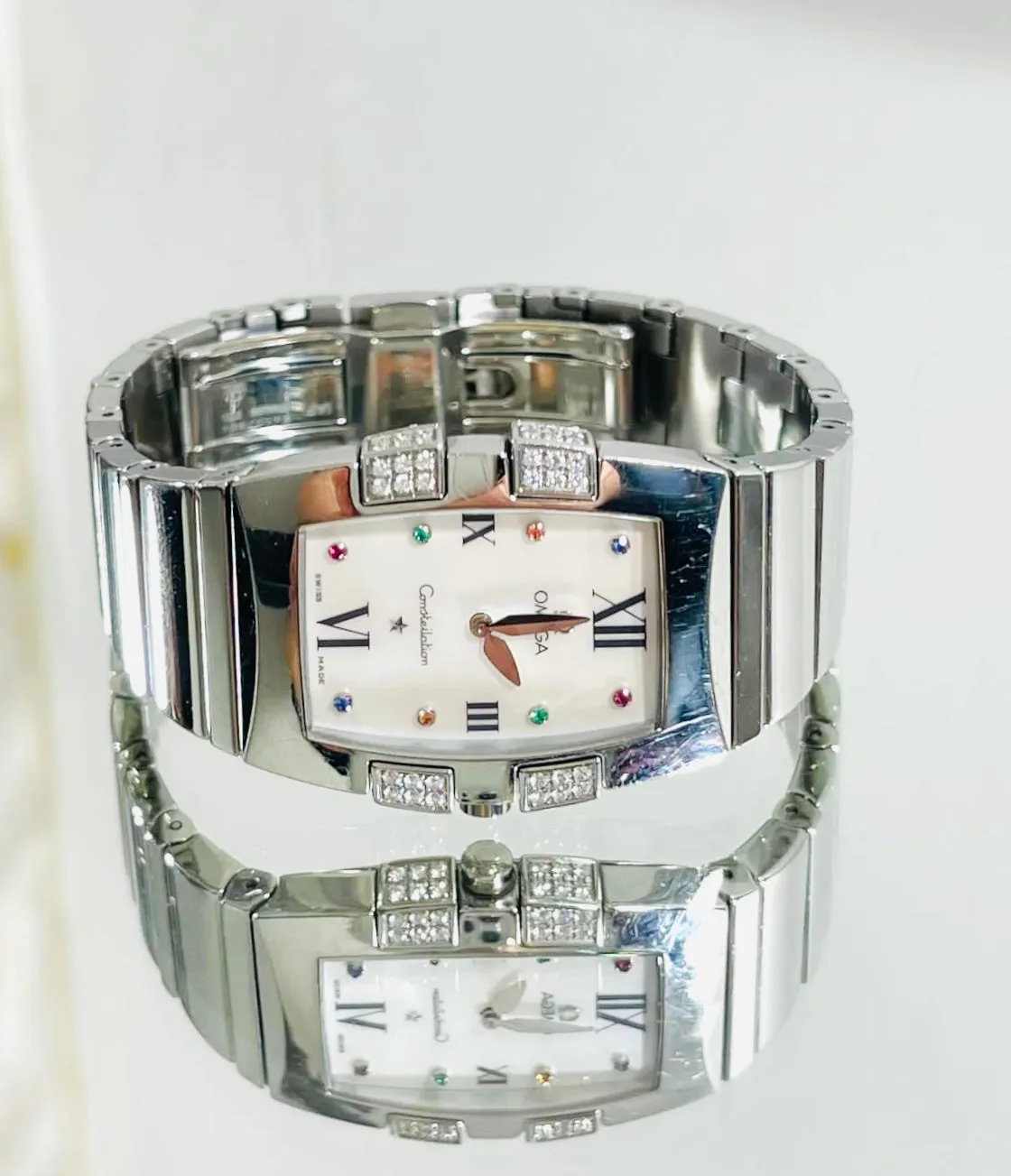 Omega Quadrella Jewel Constellation Mother Of Pearl & Diamond Watch