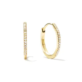 Pavé Lab Grown Diamond Large Hoop Earrings