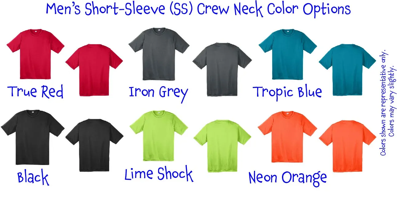 Pickleball Impact | Men’s Short Sleeve Athletic Shirts | 100% Polyester