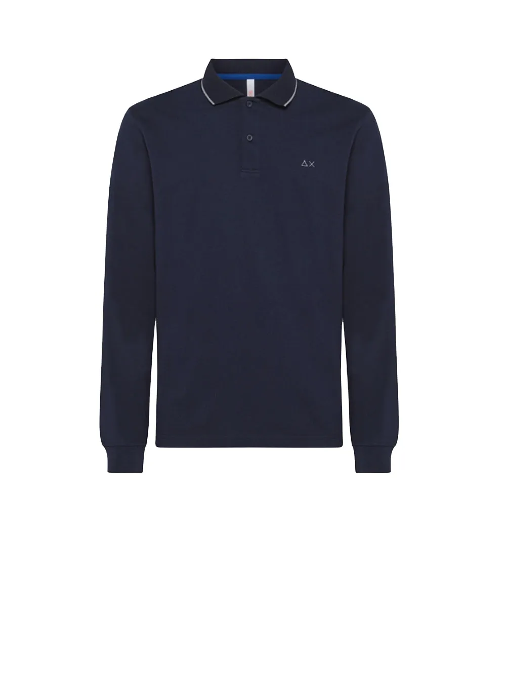 Polo Small Stripes El. L/S - Navy Blue