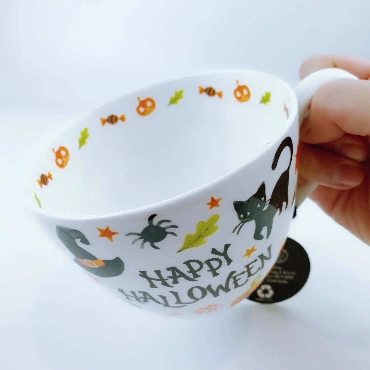 Portobello By Design Trick Or Treat Happy Halloween Bone China XL Coffee Mug Tea Cup