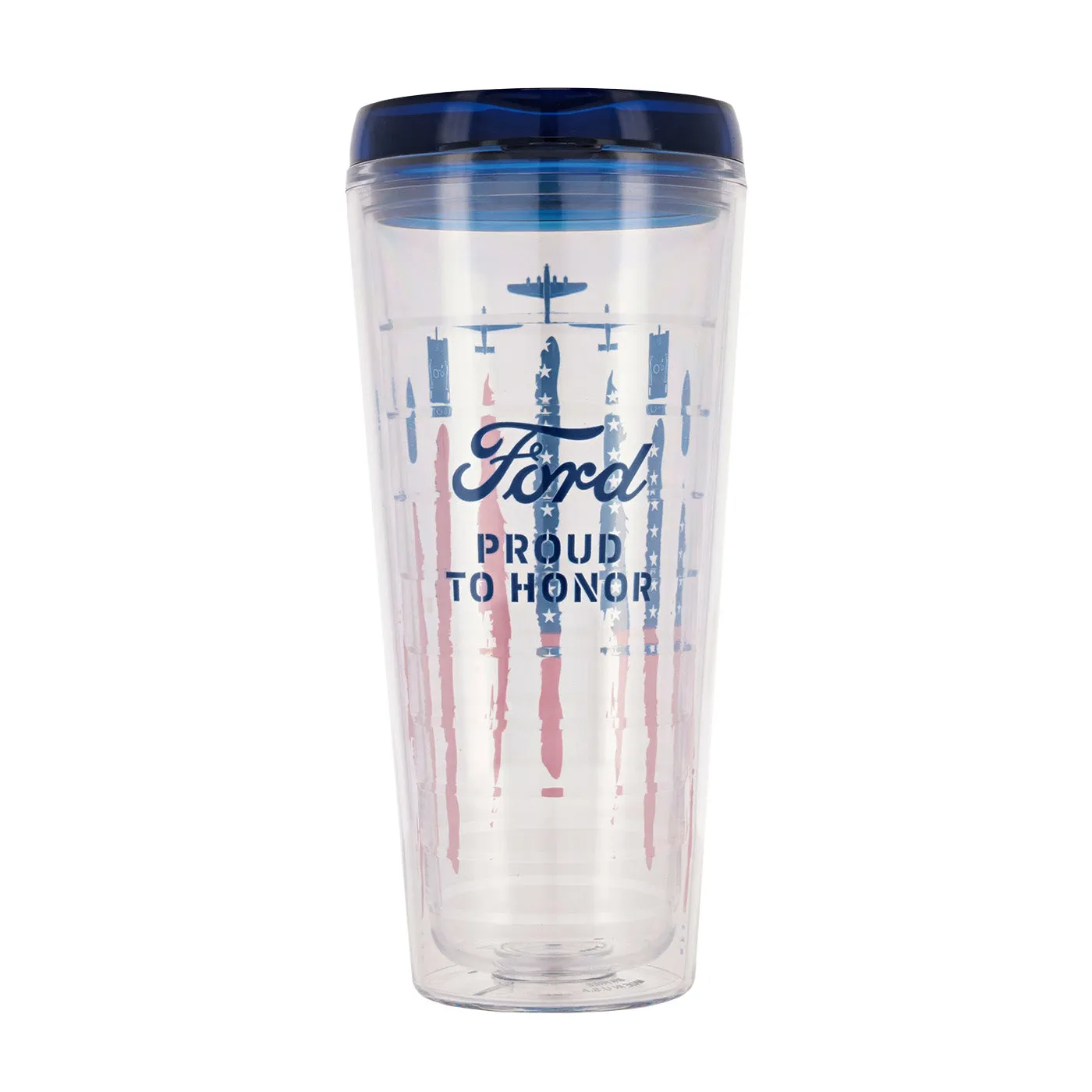 PTH Clear B-42 and Tank Flag Tumbler