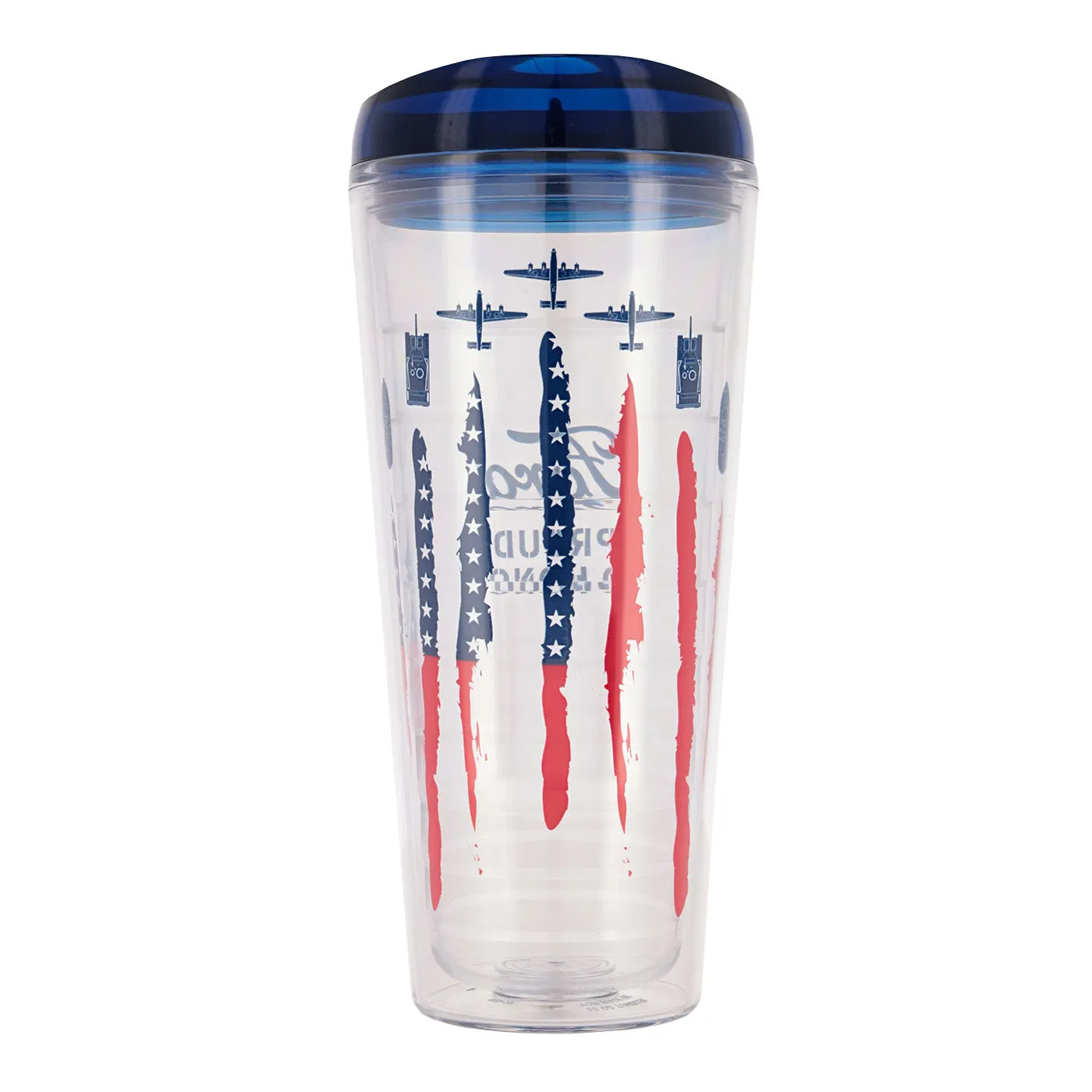 PTH Clear B-42 and Tank Flag Tumbler