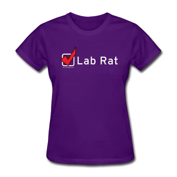 "Lab Rat, Check" - Women's T-Shirt