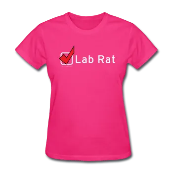 "Lab Rat, Check" - Women's T-Shirt