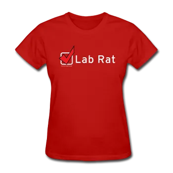 "Lab Rat, Check" - Women's T-Shirt