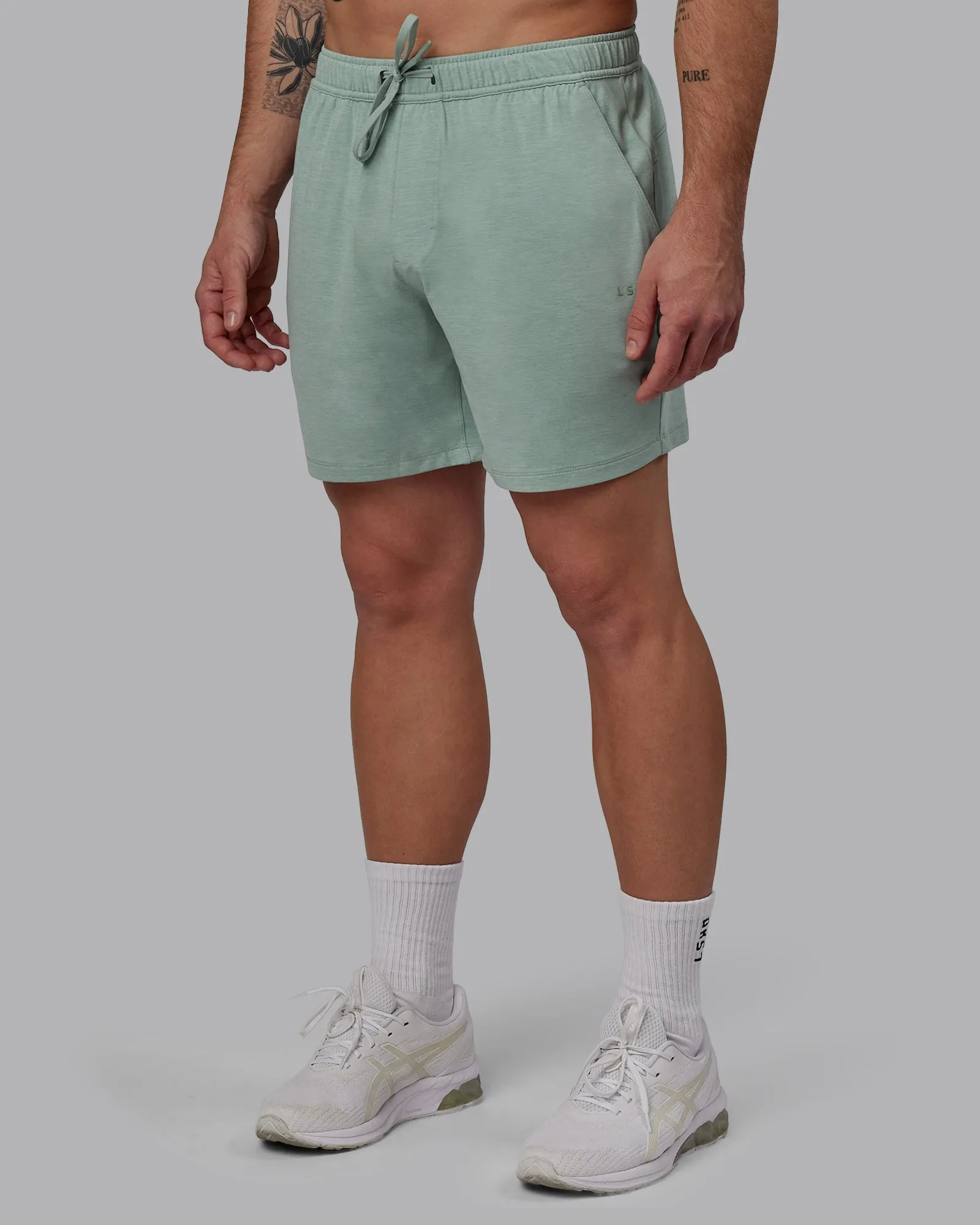 Restore 6" CloudFLX Shorts - Iceberg Green Marl