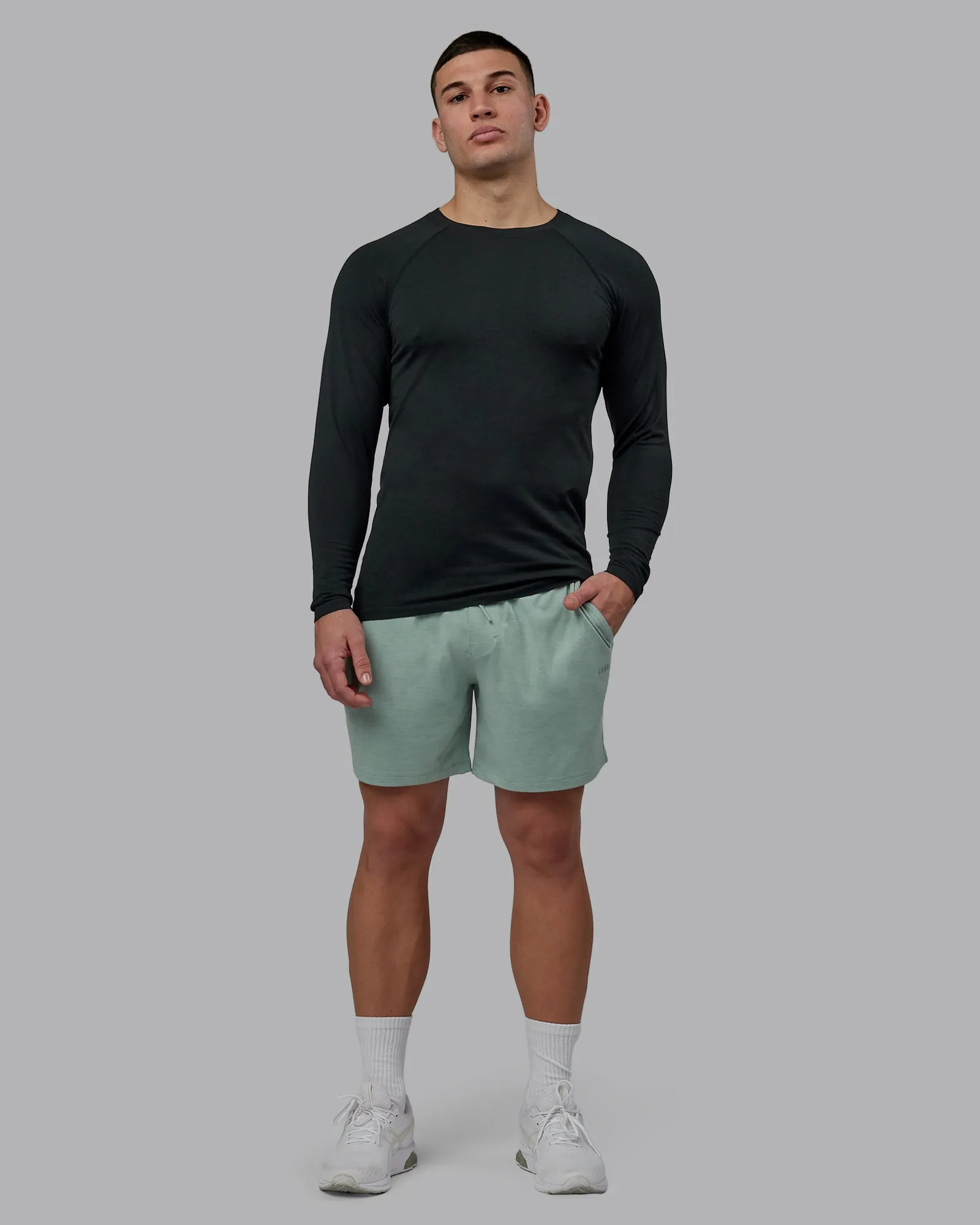 Restore 6" CloudFLX Shorts - Iceberg Green Marl