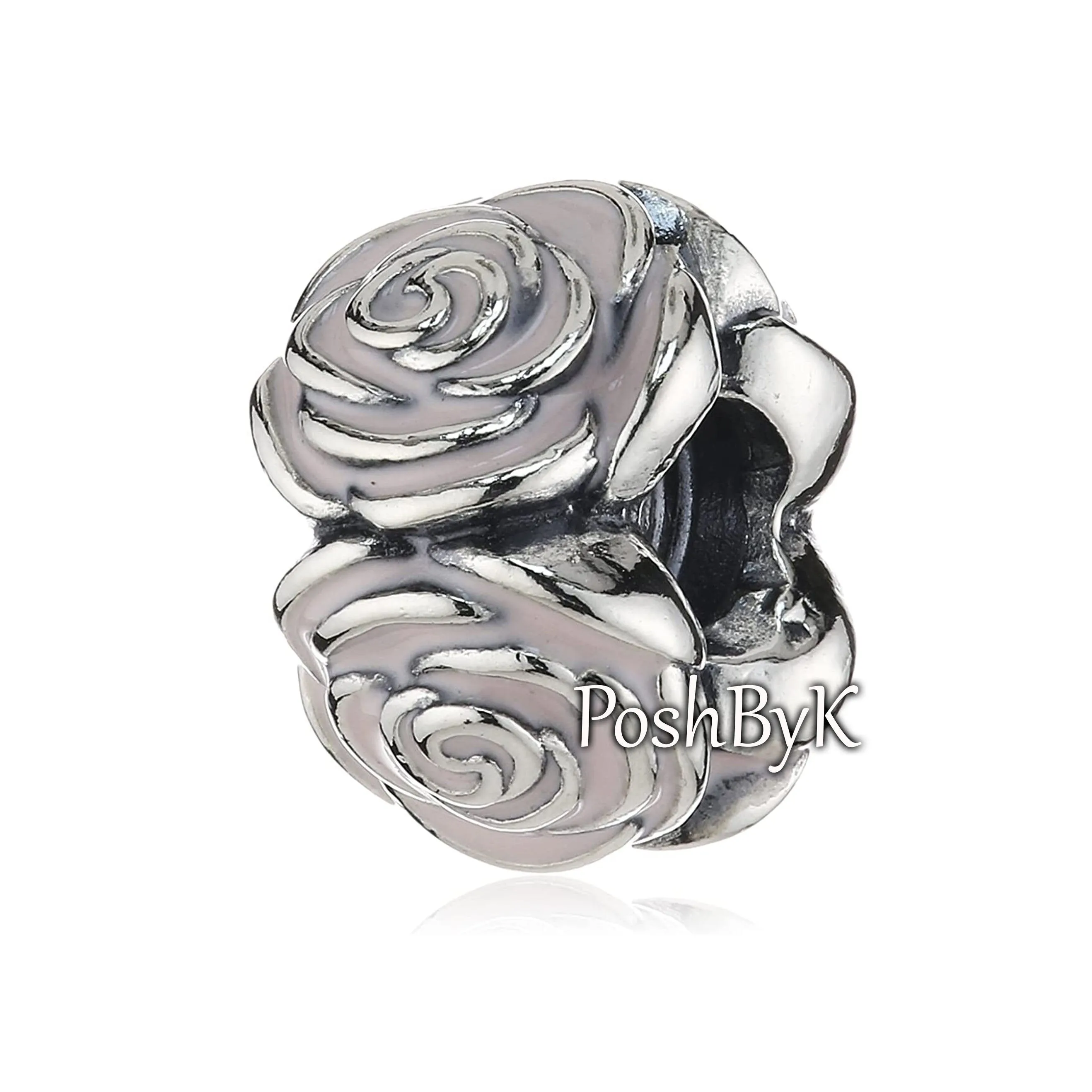 Rose Garden, Pink Enamel Charm 791291EN40