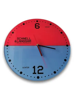 Schnell & Langsam ― Wanduhr Acrylglas Ø 30 cm / Acrylic Glas Wall Clock