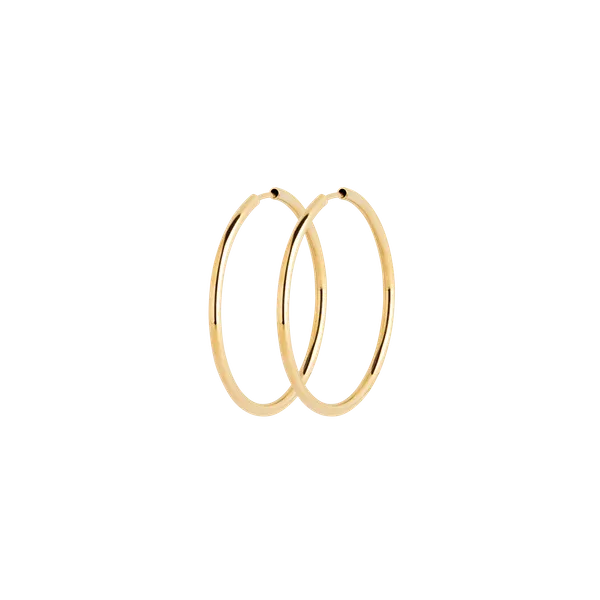 Senorita 35 Hoop (pair), Gold High Polished