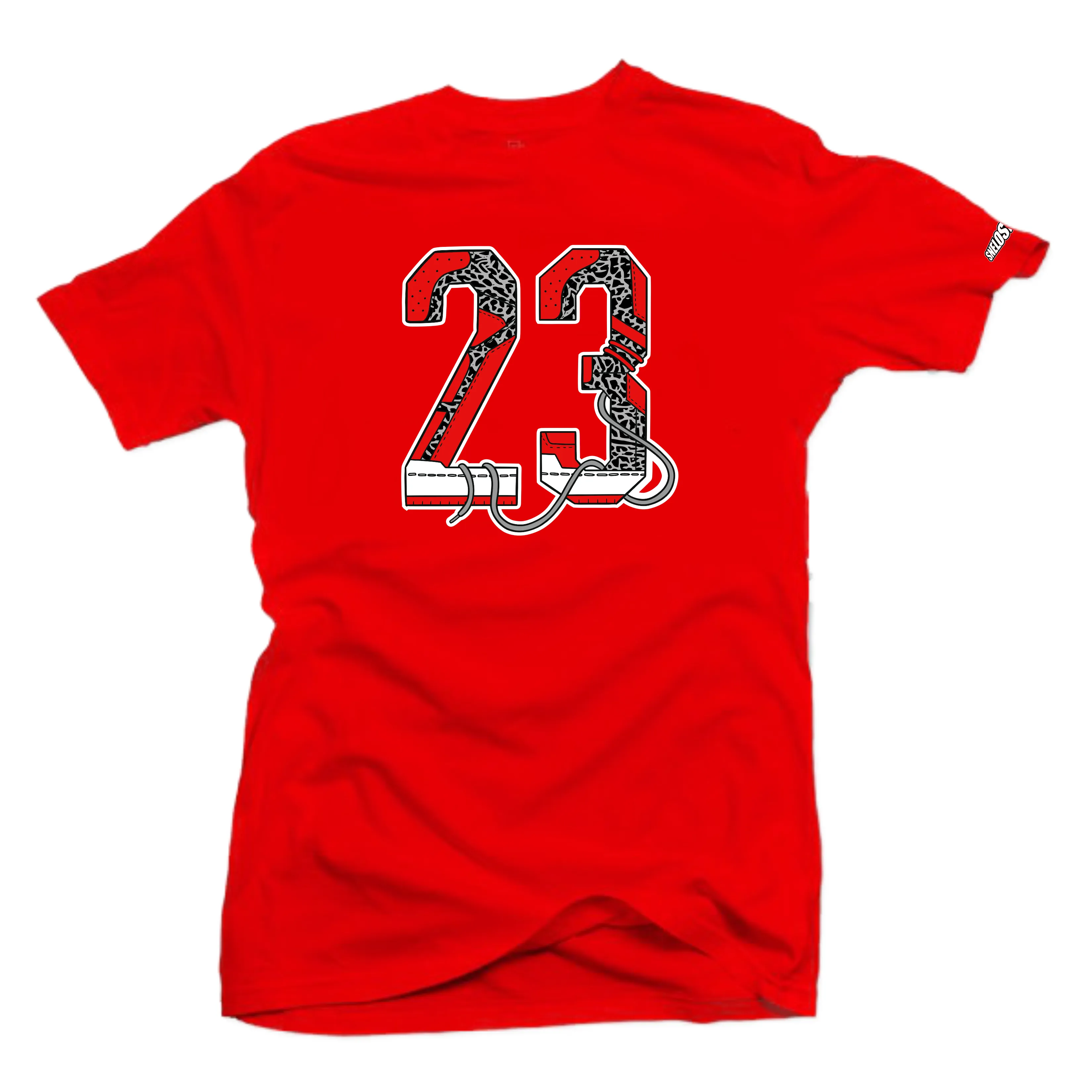 Shirt to Match Jordan 3 Cardinal Sneakers-Snelos 23 Tees