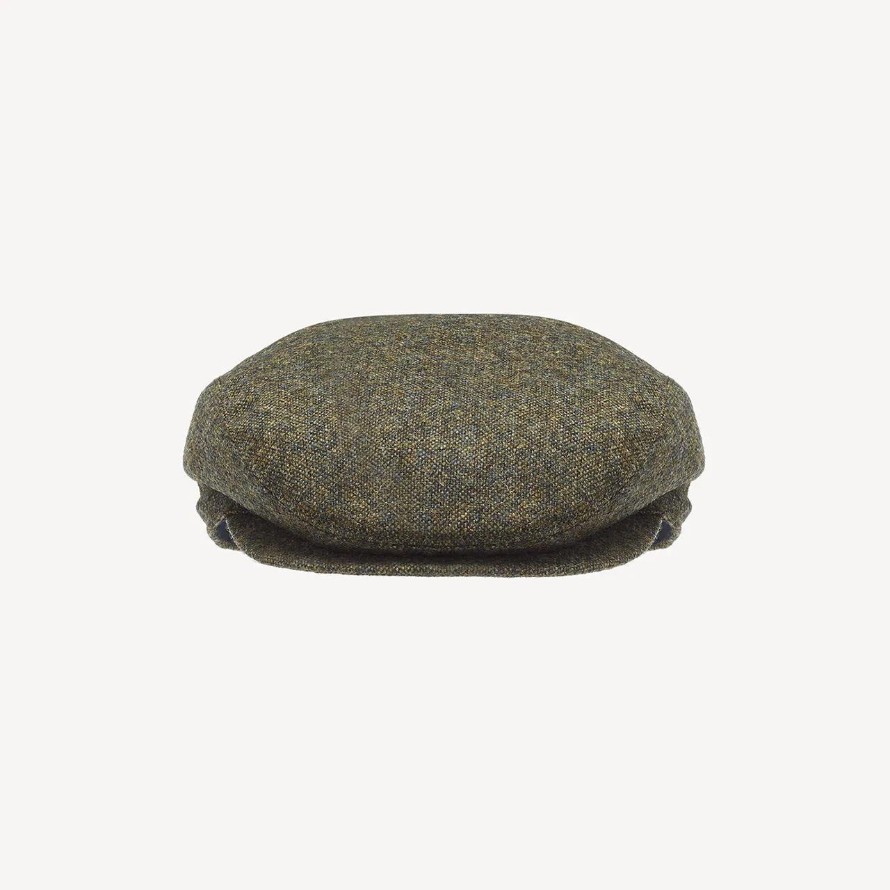 Slim Cap - Olive Melange Wool