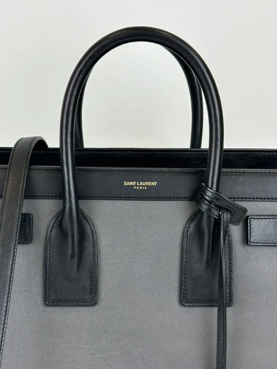 Small Classic Sac De Jour Bag Grey/Black