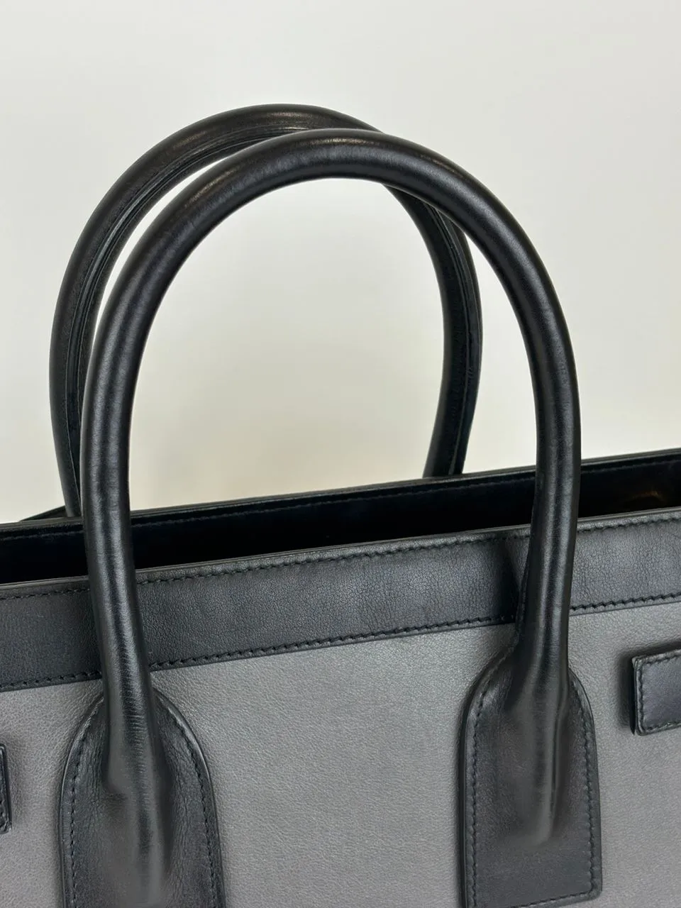 Small Classic Sac De Jour Bag Grey/Black