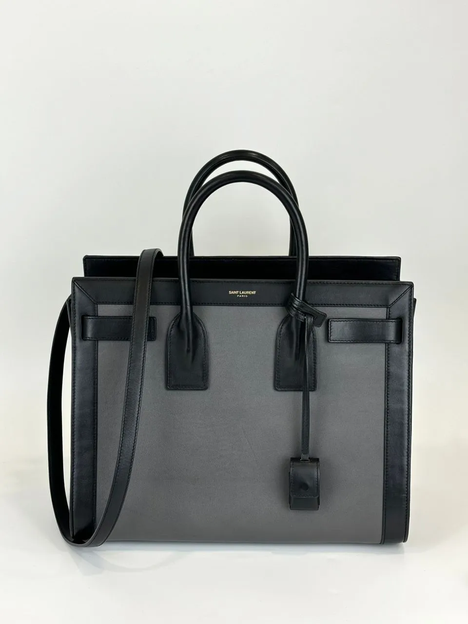 Small Classic Sac De Jour Bag Grey/Black