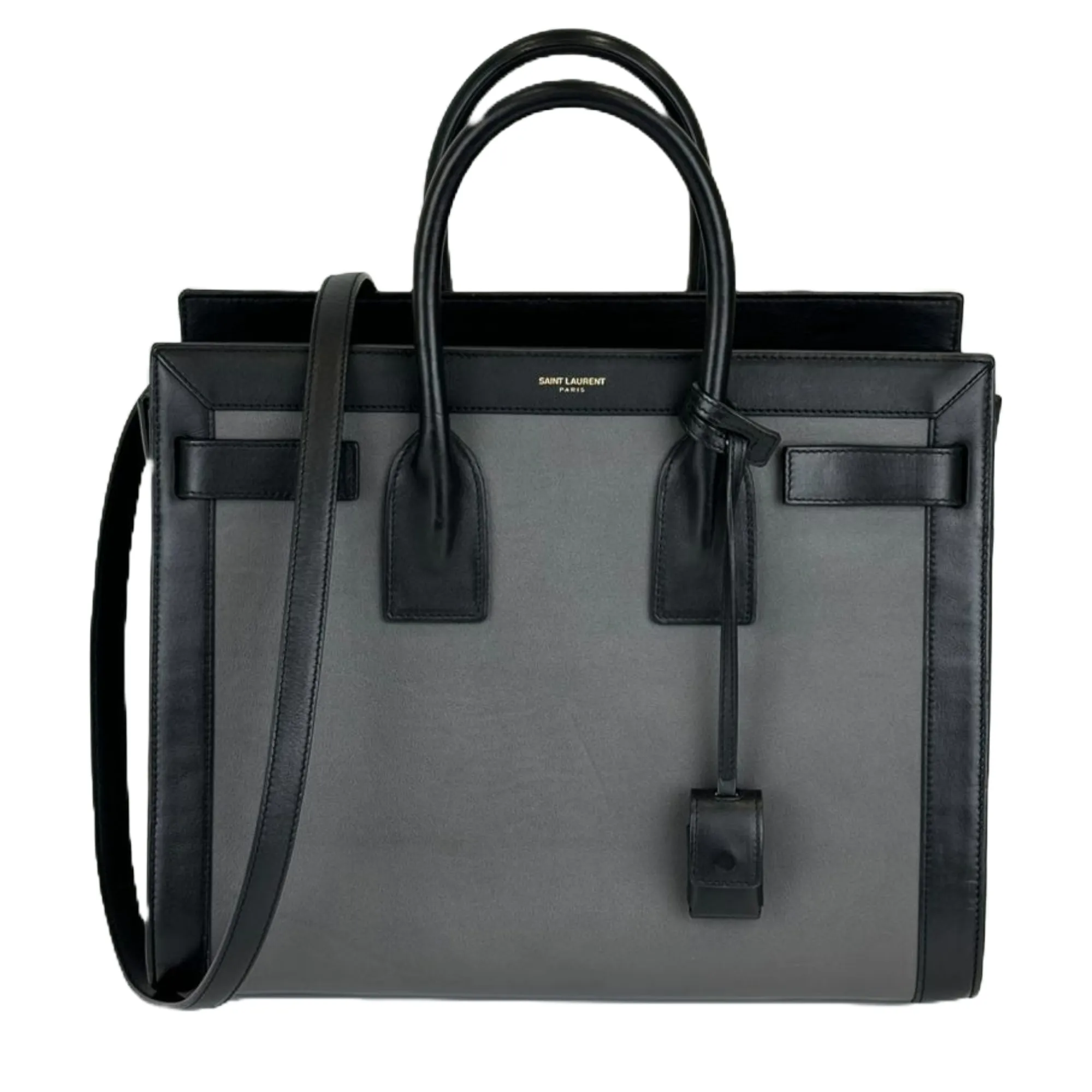 Small Classic Sac De Jour Bag Grey/Black