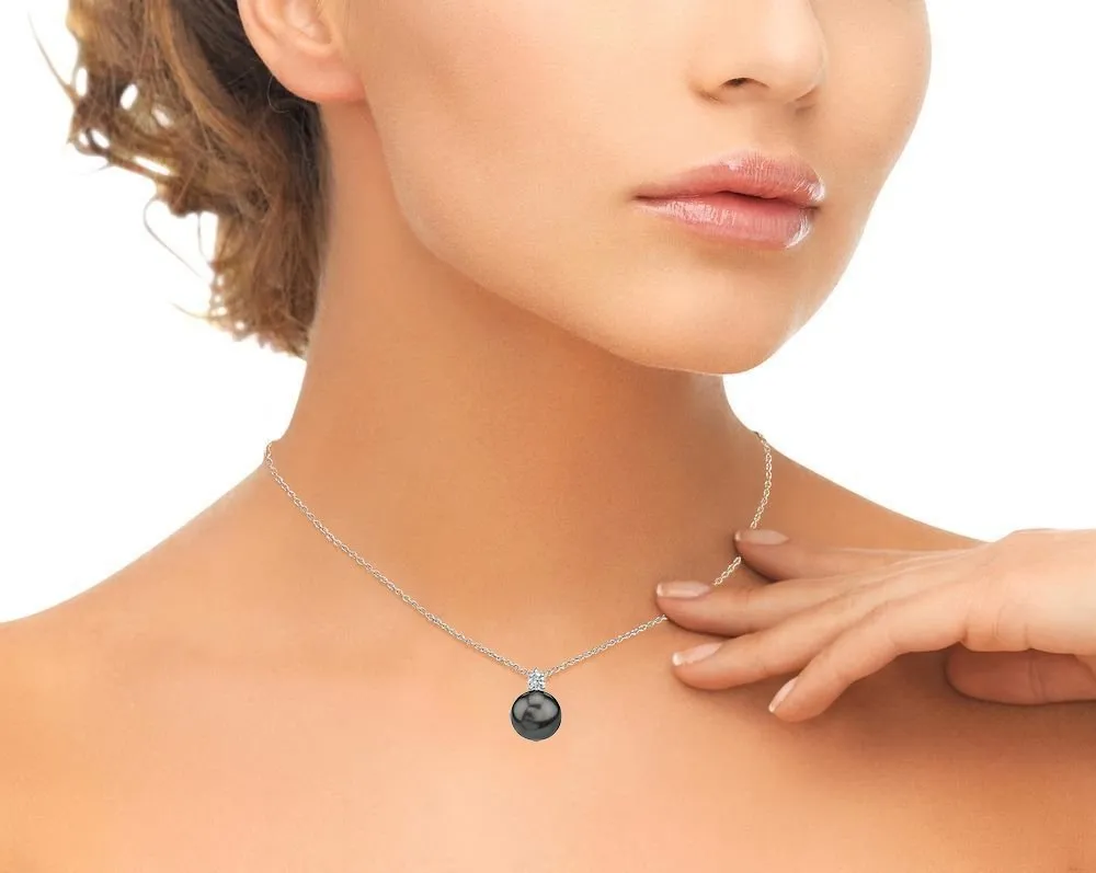 Tahitian South Sea Pearl & Diamond Ellie Pendant