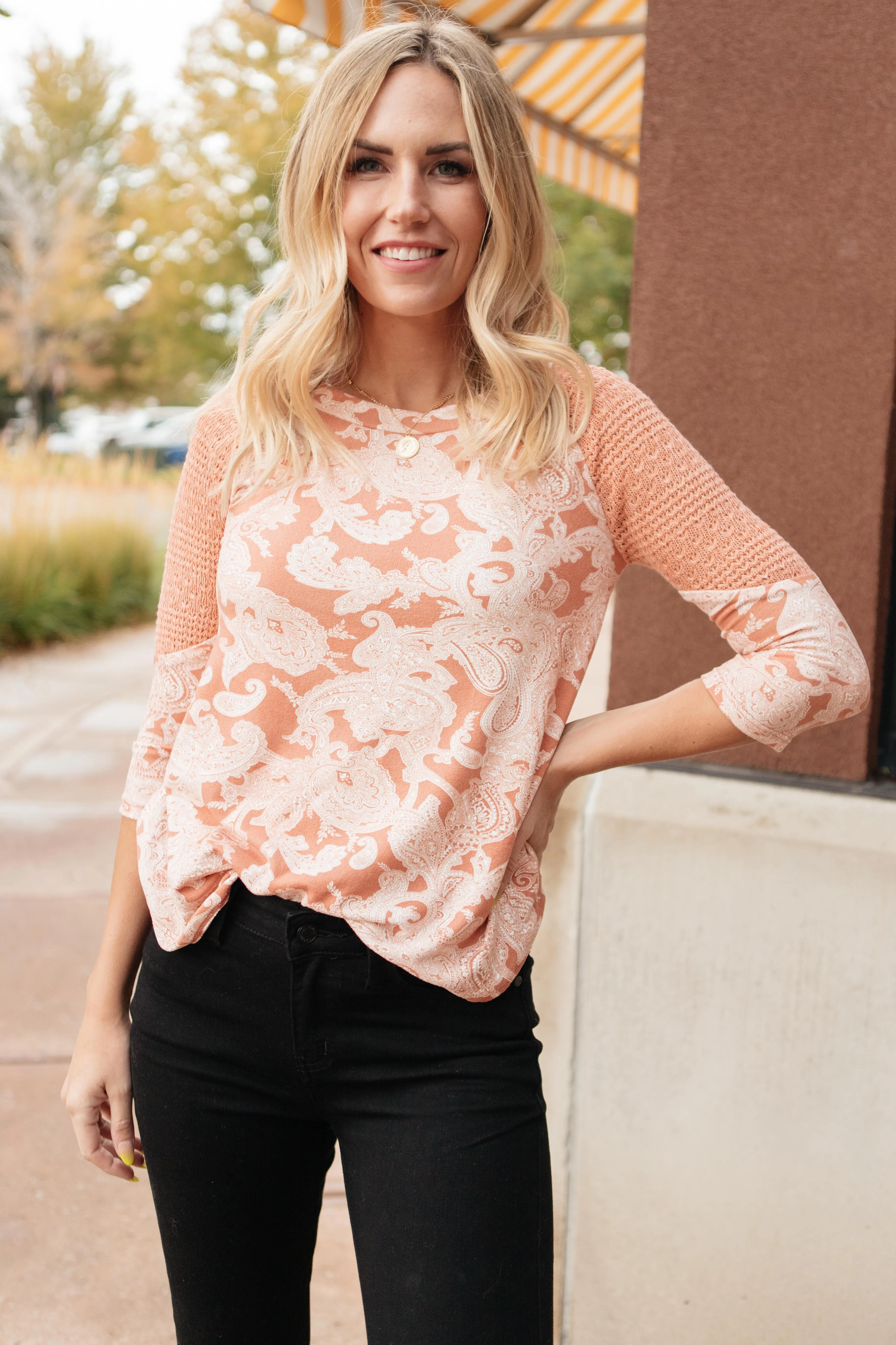 The Paisley Printed Top - On Hand