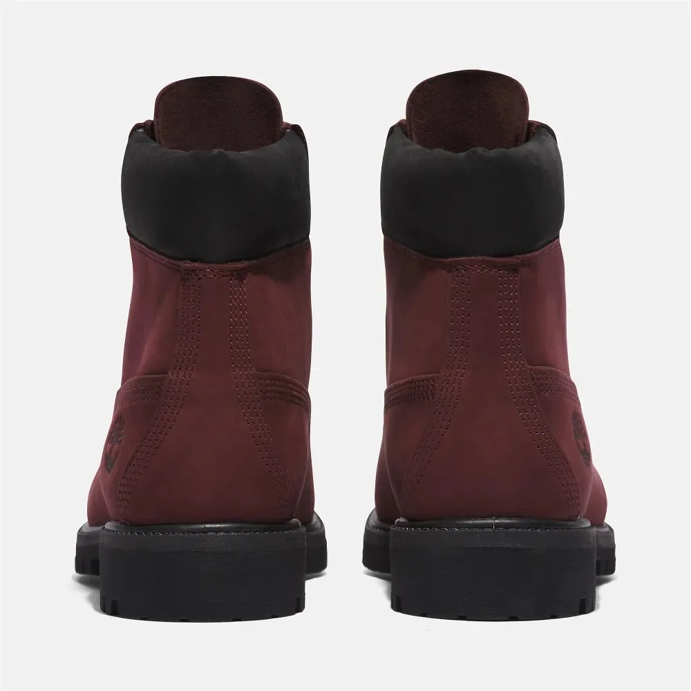 Timberland 6-Inch Burgundy Nubuck PRM