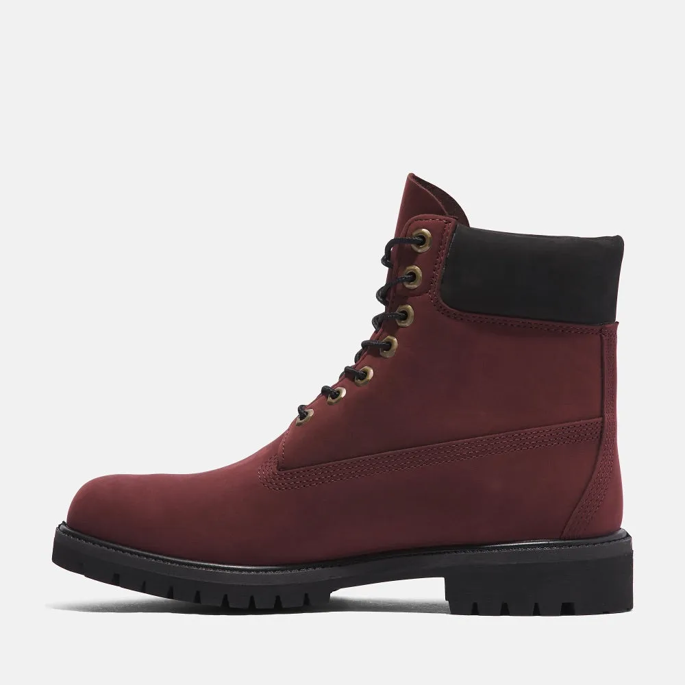 Timberland 6-Inch Burgundy Nubuck PRM