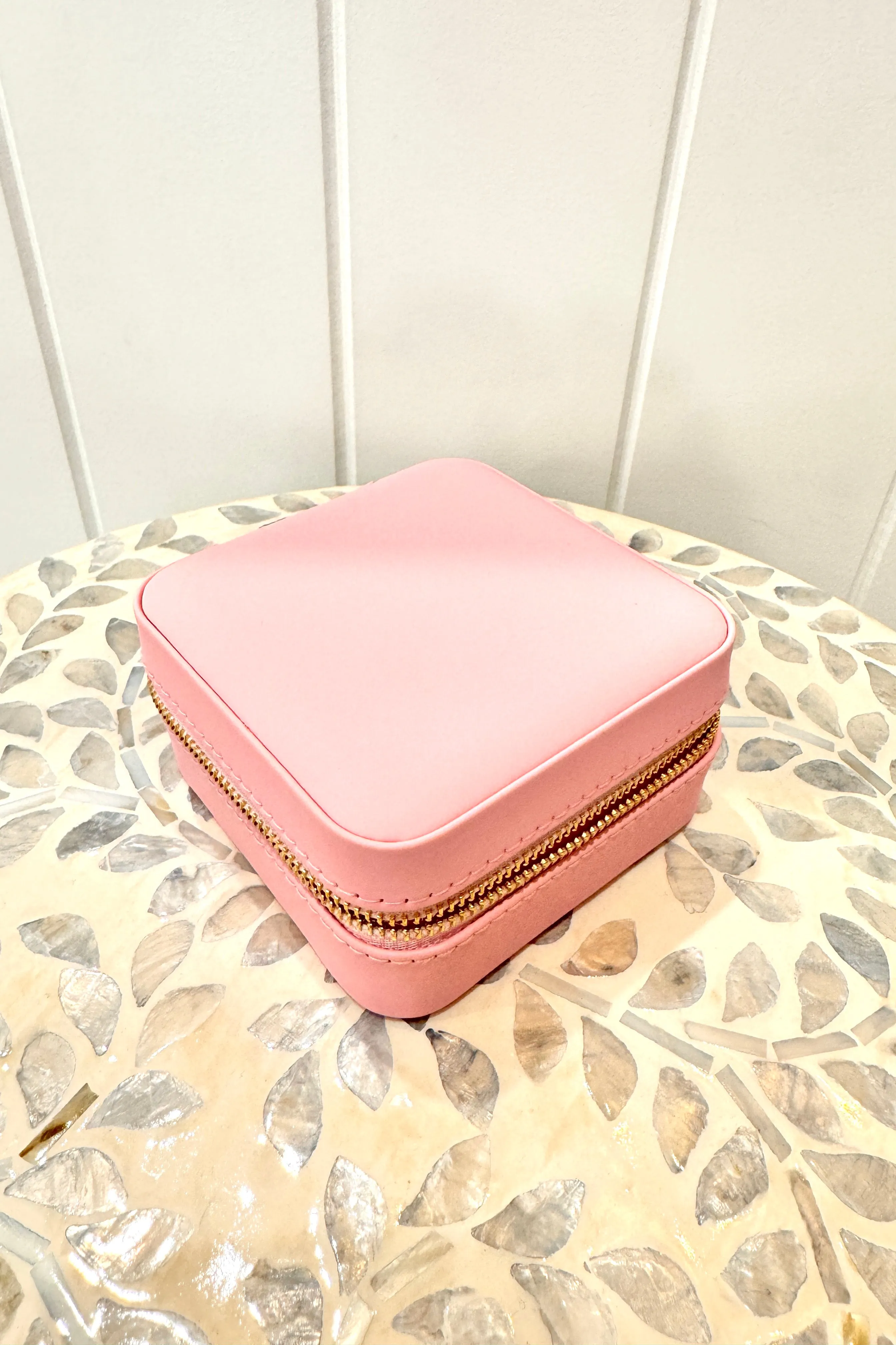 Travel Jewellery Box, Pink