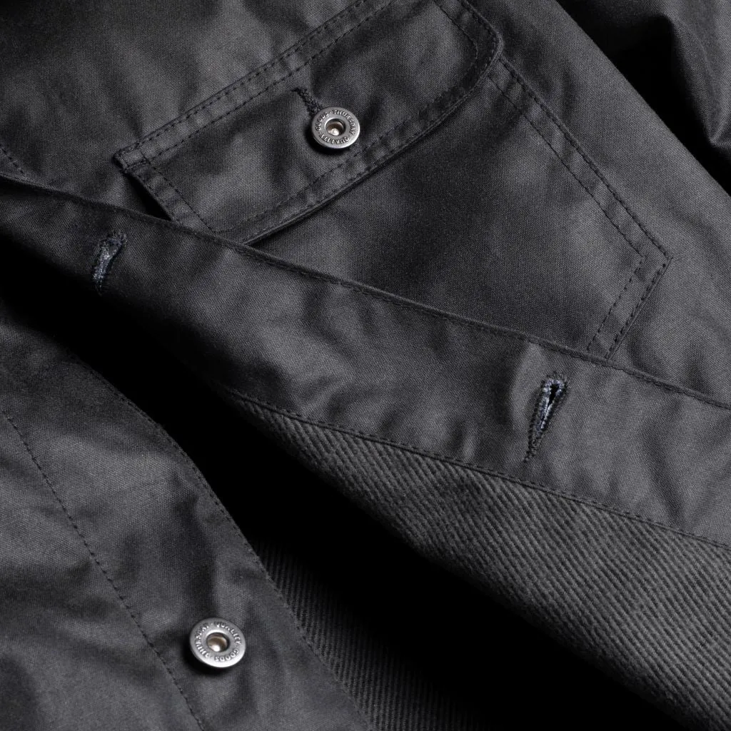 Waxed Canvas Field Jacket | Charcoal