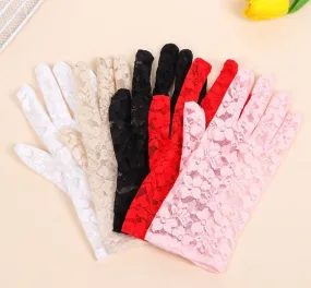 Women one side lace glove, for Ice and Figure Skating