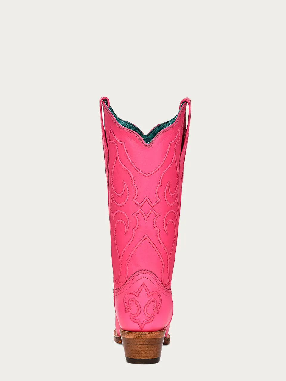 Z5138 - WOMEN'S EMBROIDERY FUCHSIA SNIP TOE COWBOY BOOT